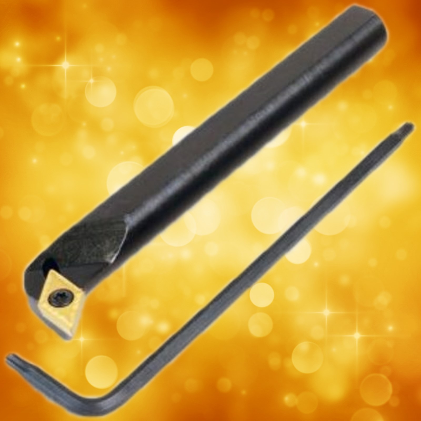 Sherline 2266 Carbide Tip RH 55° 3/8″ Boring Bar w/2 Flats 2266